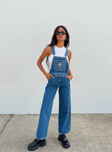 The Ragged Priest Dude Overalls Mid Blue