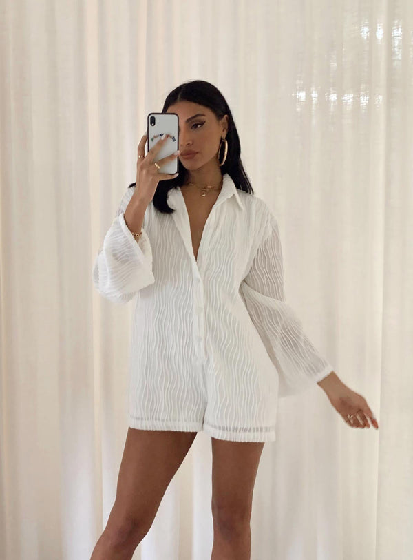 Dimitry Romper White
