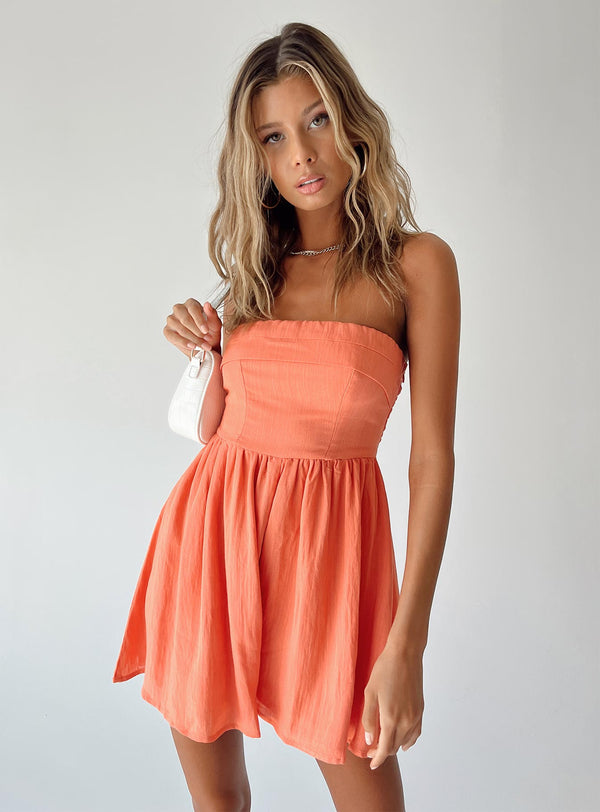 Kehlani Romper Orange