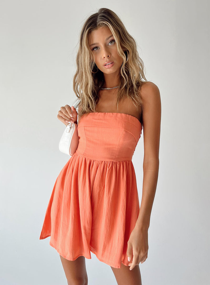 Kehlani Romper Orange