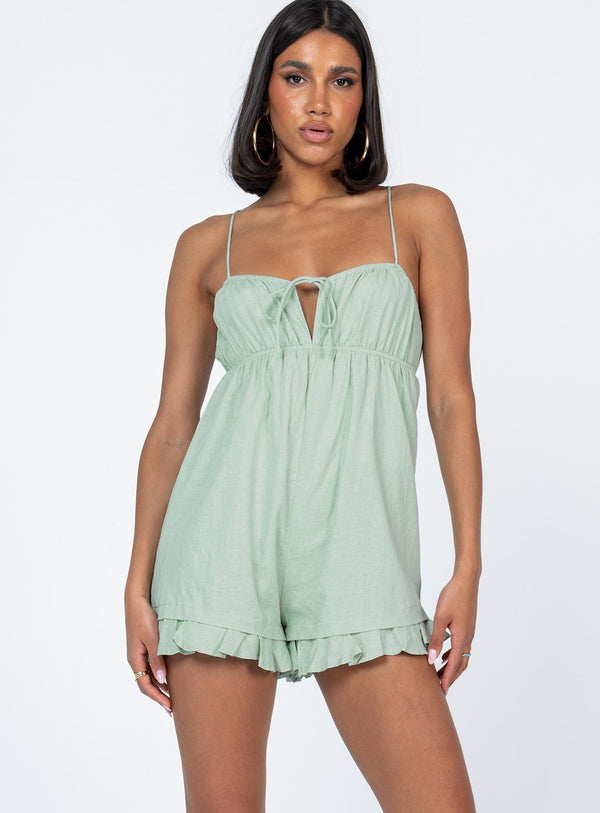 Peyton Romper Green