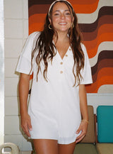 Kegan Romper White
