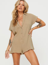 Salt Lake Romper Beige