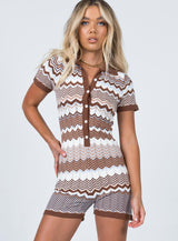 Sasha Romper Brown