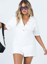 Kegan Romper White