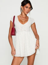 Sweet Talk Playsuit White Floral