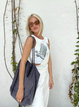 Aura Overalls White