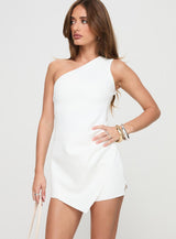 Freaya One Shoulder Romper White