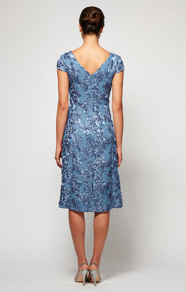 Audrey Rosette Lace Short Dress