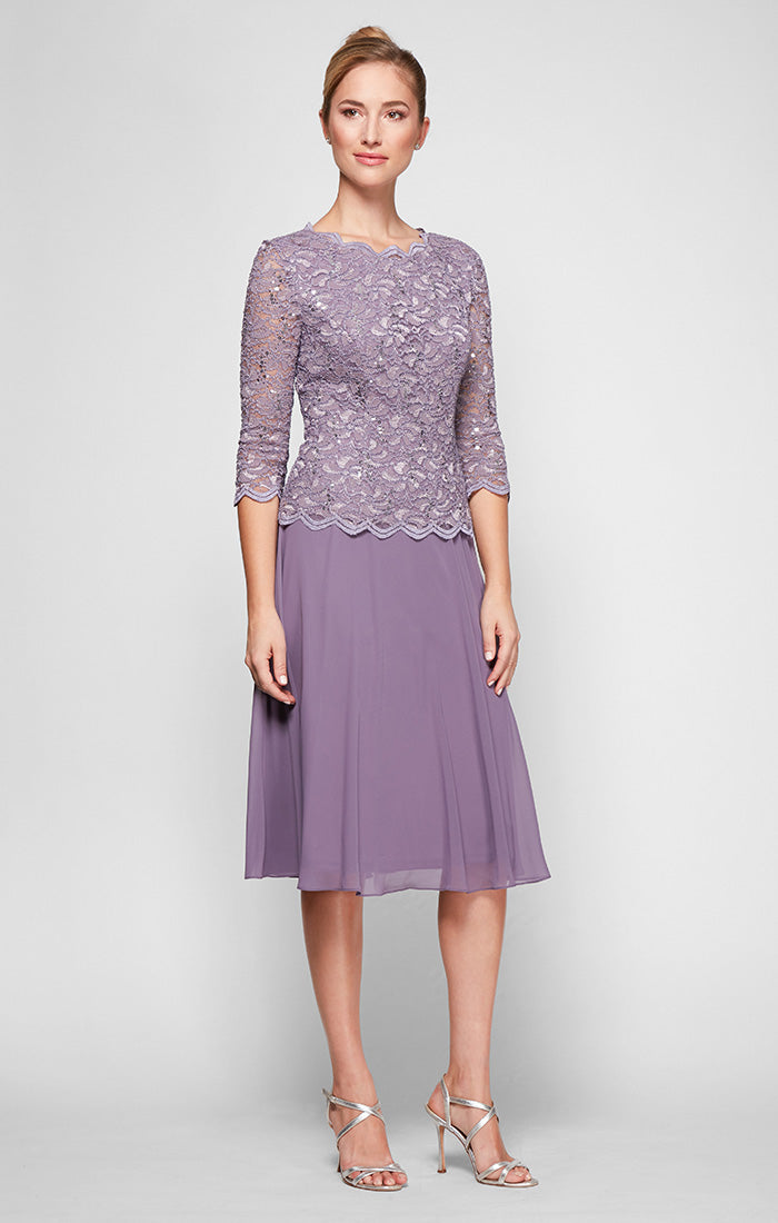 Petite Bella Sequin Lace Dress