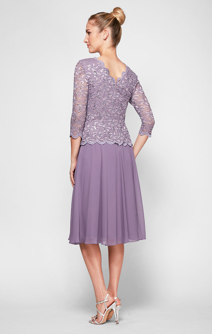 Petite Bella Sequin Lace Dress
