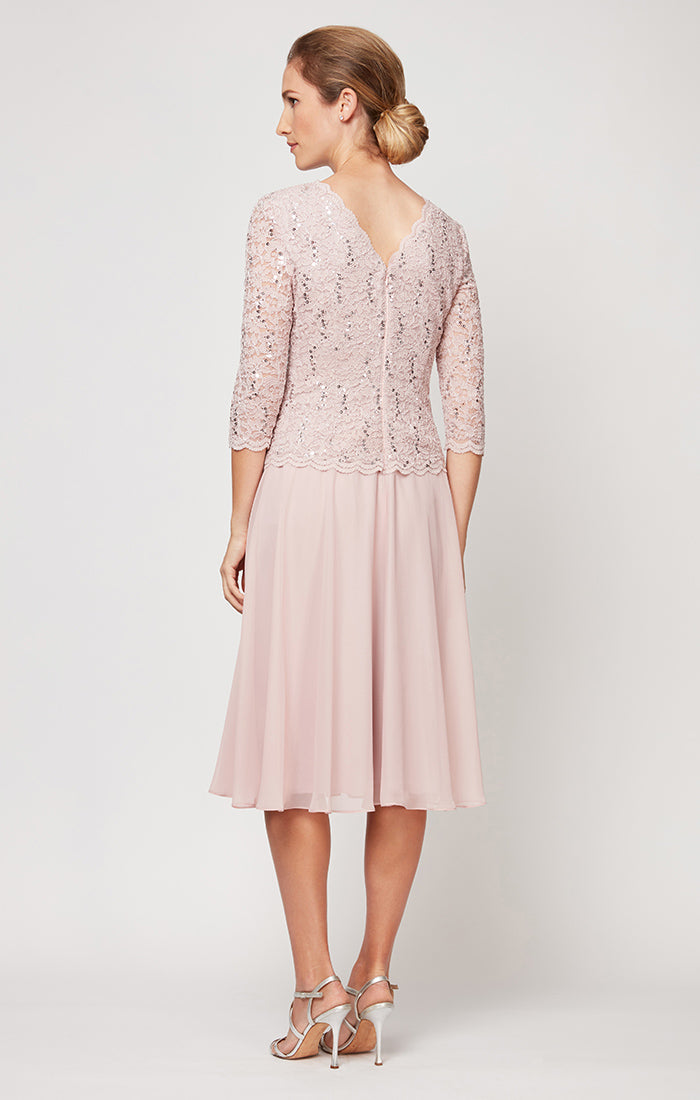 Petite Bella Sequin Lace Dress