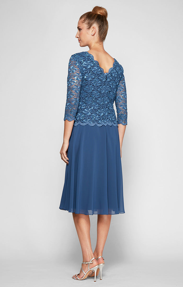 Petite Bella Sequin Lace Dress