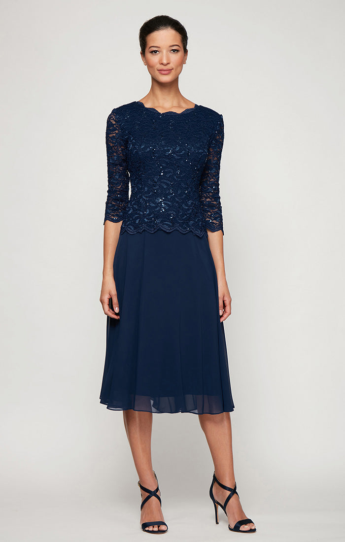 Petite Bella Sequin Lace Dress
