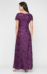 Evelyn Rosette Lace Long Gown