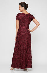 Evelyn Rosette Lace Long Gown