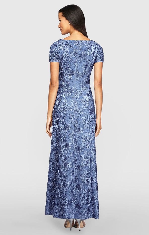 Evelyn Rosette Lace Long Gown