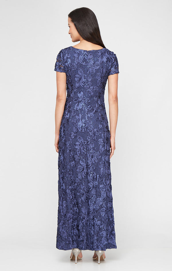 Evelyn Rosette Lace Long Gown