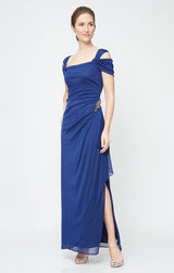 Petite Camille Cowl Neck Gown