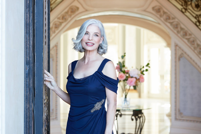 Camille Cowl Neck Gown