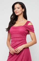 Plus Hannah Glitter Mesh Gown