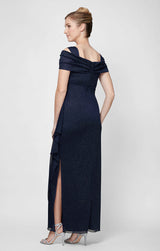 Hannah Glitter Mesh Gown