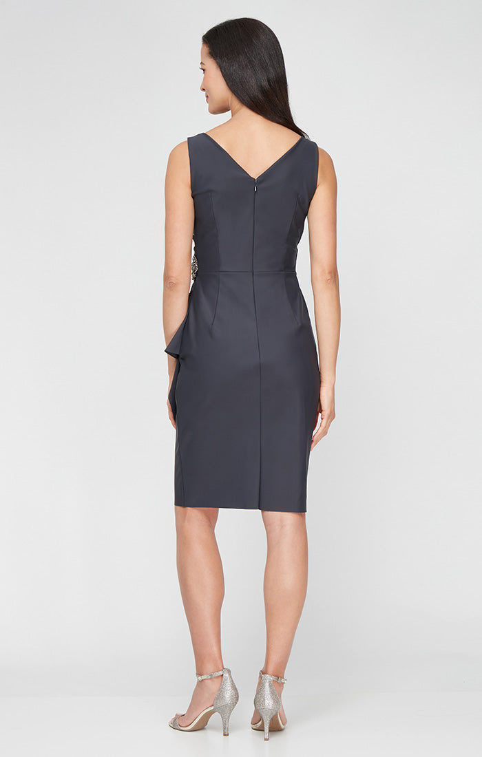 Petite Danielle Beaded Contour Dress