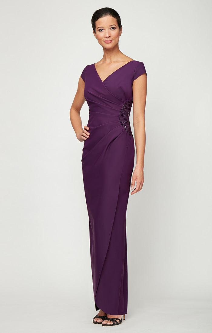 Elizabeth Cap Sleeve Contour Gown