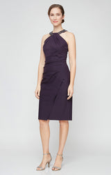 Arabella Sheath Halter Contour Dress