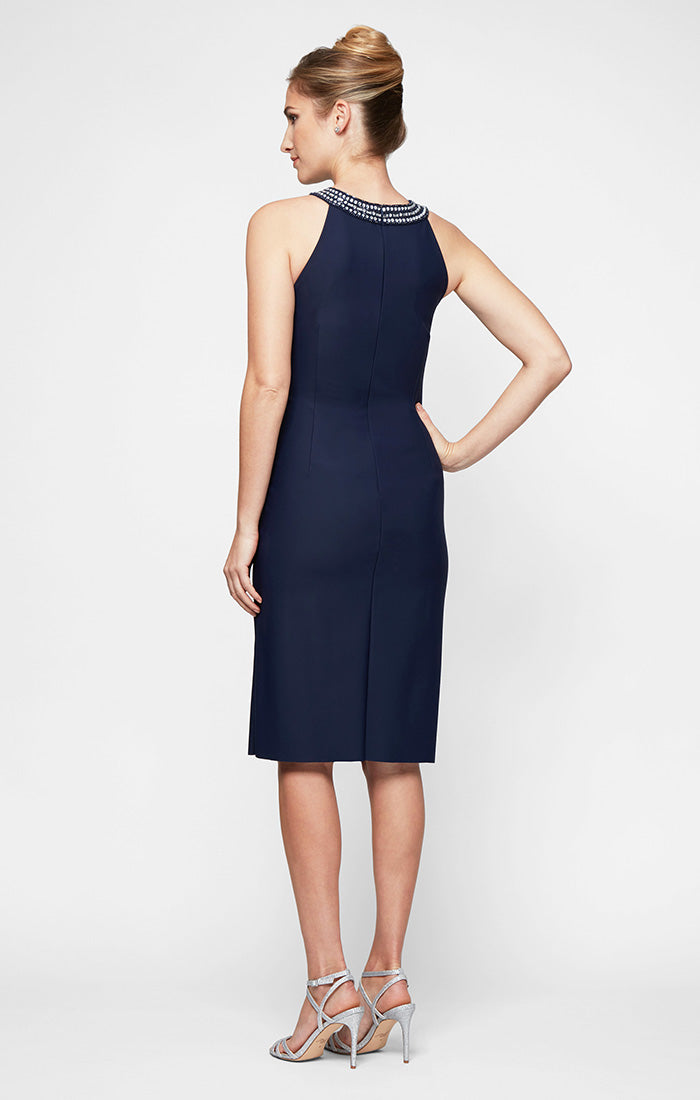 Arabella Sheath Halter Contour Dress