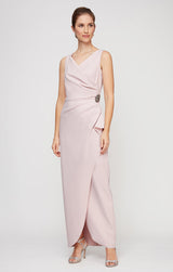 Petite Ava Sleeveless Contour Gown