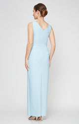 Petite Ava Sleeveless Contour Gown