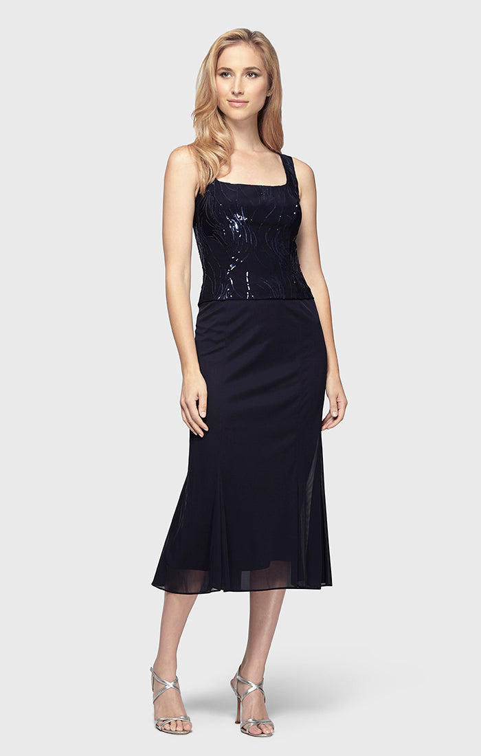 Annabelle Godet Detail Firework Sequin Dress