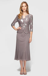 Annabelle Godet Detail Firework Sequin Dress
