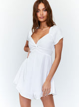 Jolie Romper White