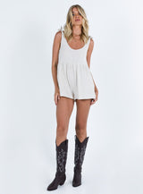 Tay Romper Beige Tall