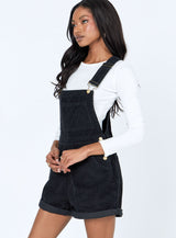 Kacey Short Overalls Black