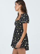 Lorna Romper Black Floral