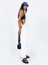 Aura Overalls White