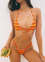 Another Sunny Day Bikini Bottoms Orange Stripe