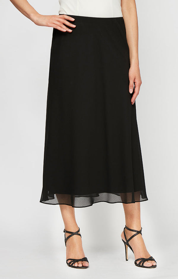 Tea-Length A-Line Georgette Skirt