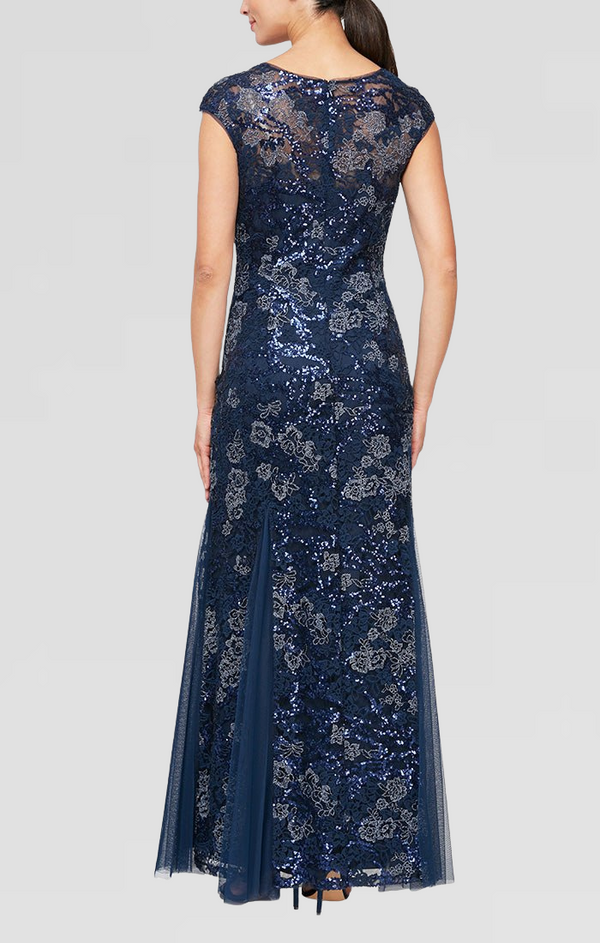 Petite - Emily Embroidered Fit and Flare Dress
