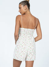 Emilee Floral Romper Cream