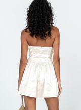 Over The Moon Romper Champagne