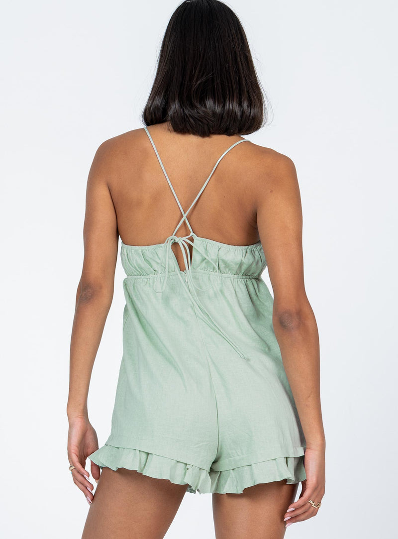 Peyton Romper Green