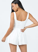 Judson Romper White