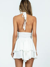 Averie Halter Romper White