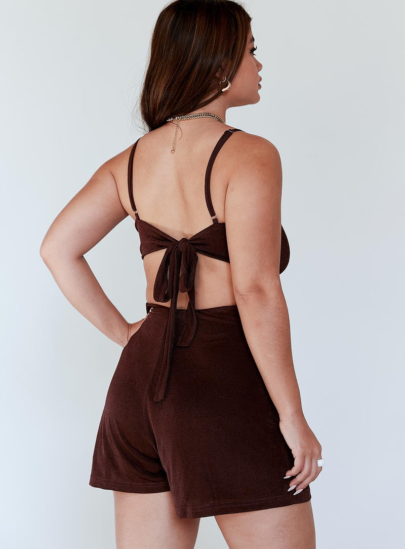 Hawthorne Romper Brown