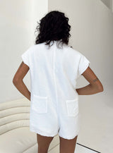 Salt Lake Romper White