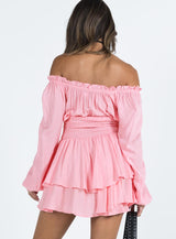 The Love Galore Long Sleeve Romper Baby Pink